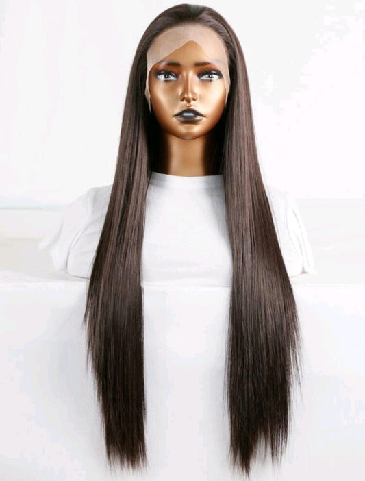 Straight Lace Front Wig(human blend)