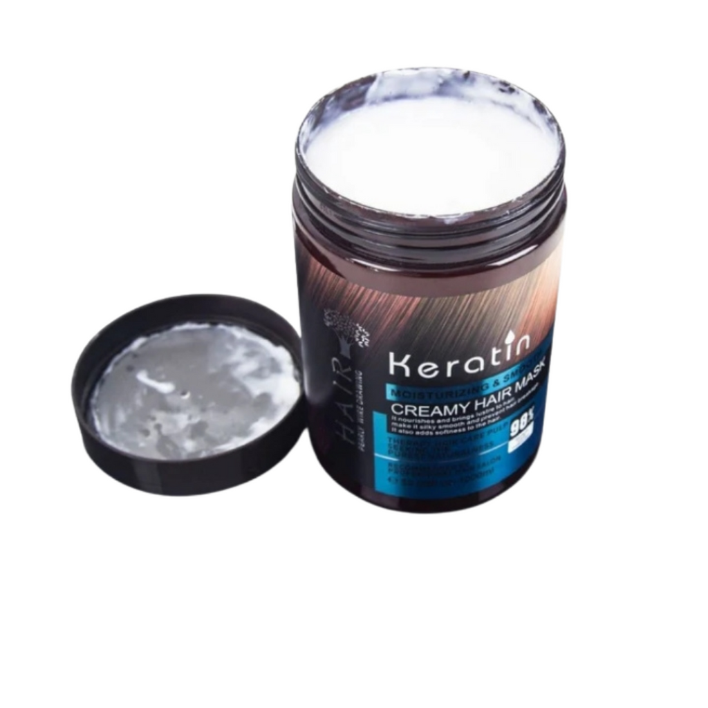 Keratin Deep Treatment Kit - Shampoo, Conditioner, Hair Mask, Hair Serum & Wax Stick