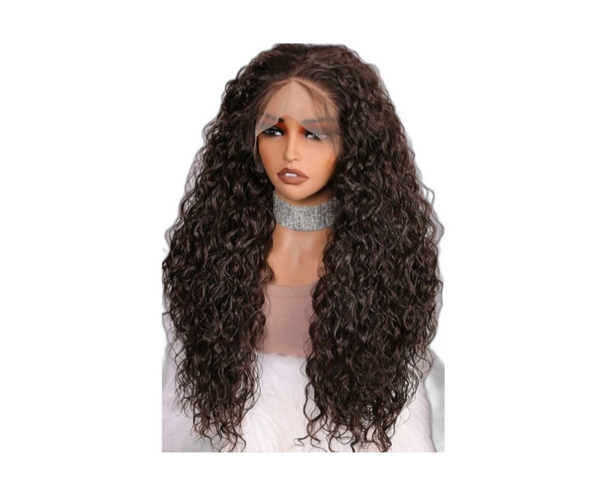 Chocolate Brown Soft Deep Lace Front Wig(human blend)